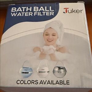 White Bath Ball Water Filter - Gentle Bath Filtration
